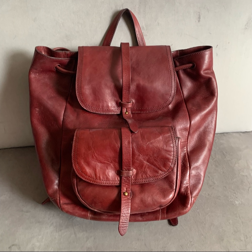 Madewell Transport Rucksack in Cabernet